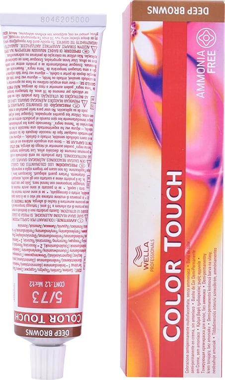 Ngjyrë për flokë Wella Color Touch Rich Natural 5/73 unisex, 60ml