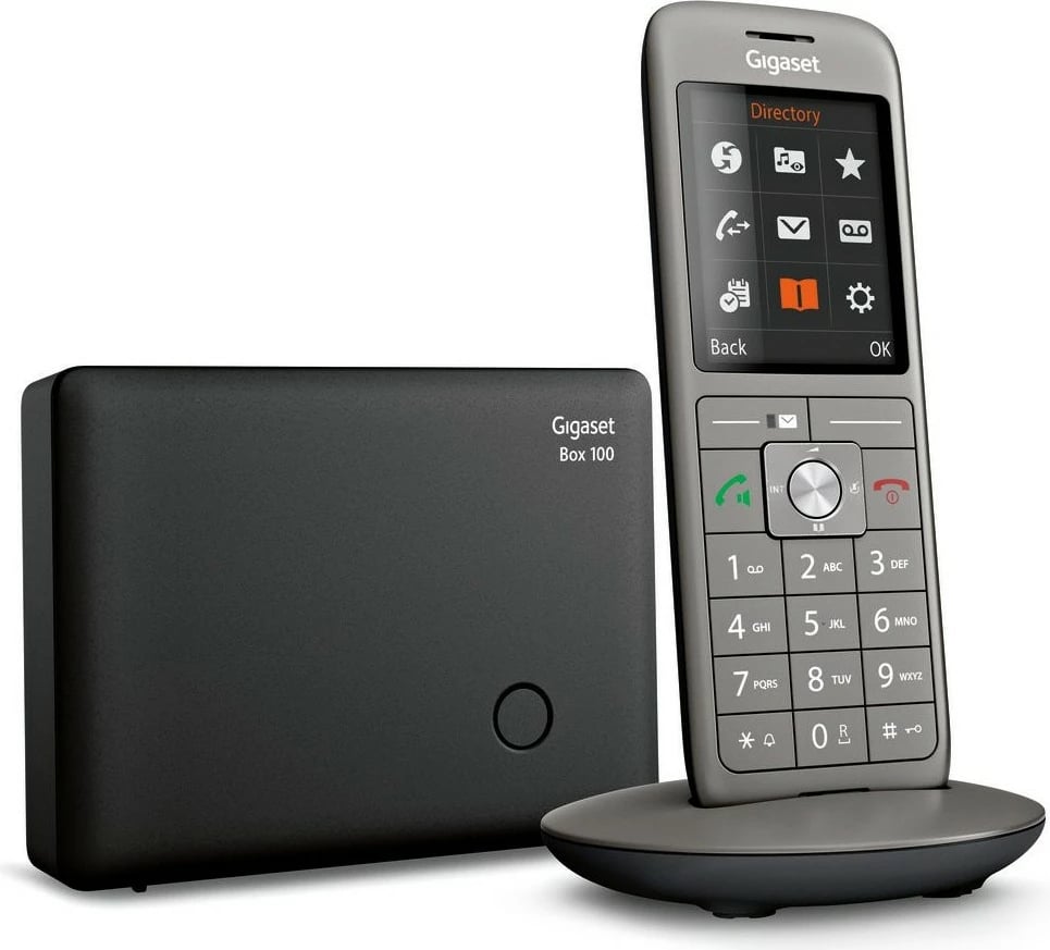 Telefon pa kabllo Gigaset CL660, Analog/DECT, 400 kontakte, altoparlant, anthracite