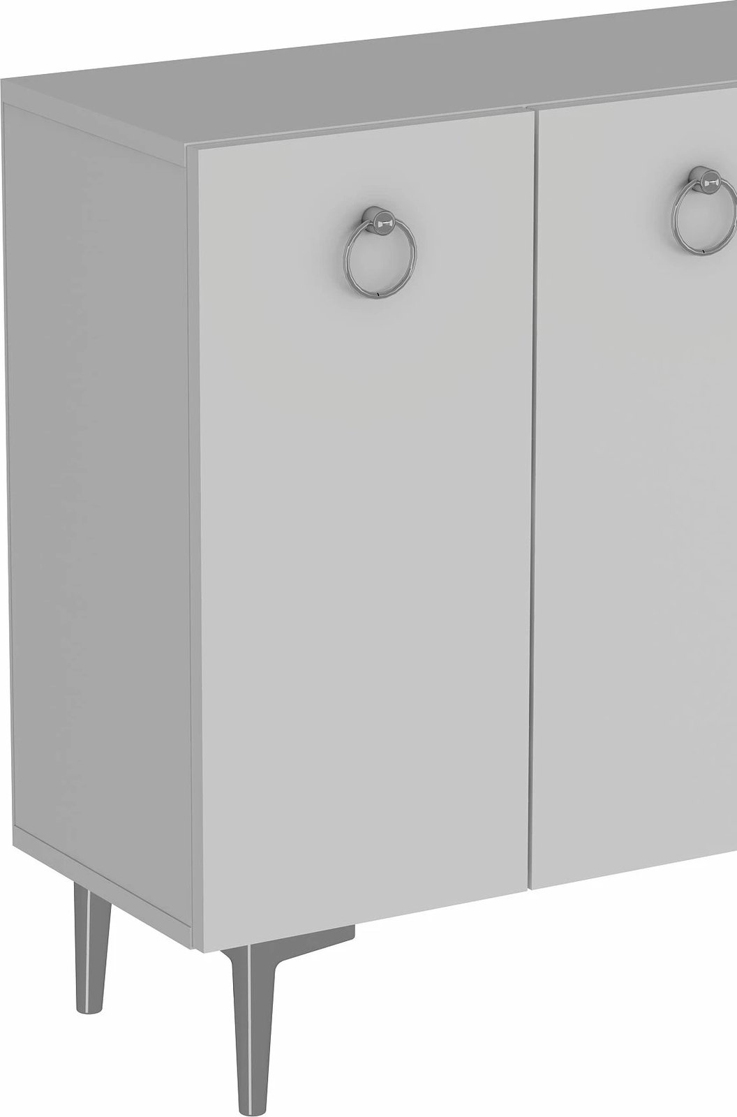 Konsol Skye Decor, Efes, e bardhë, argjend