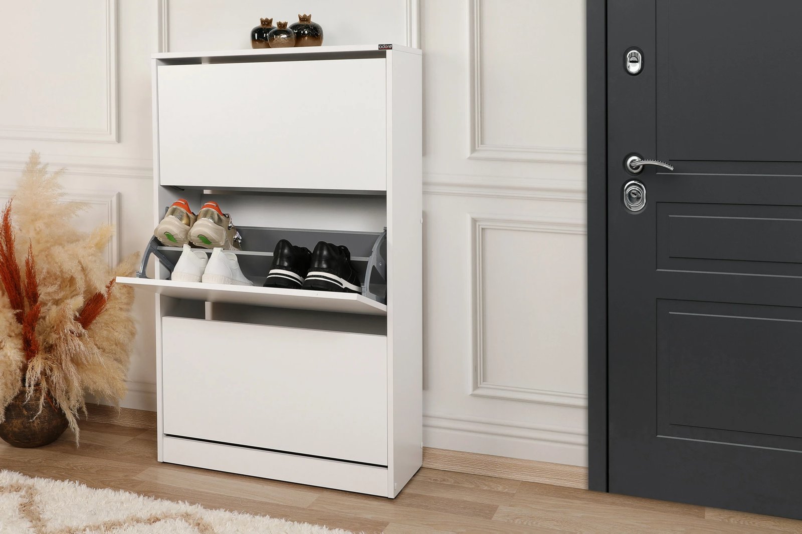 Dollap për këpucë Hanah Home, SHC-530-BB-1, ngjyrë e bardhë