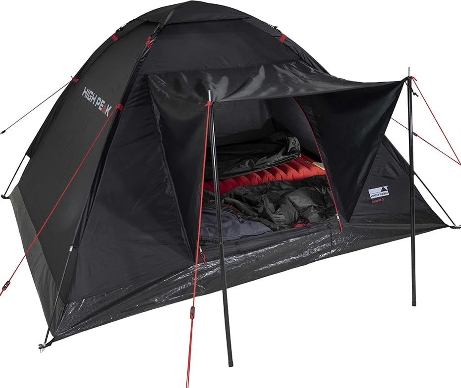 Tendë kampingu High Peak për 3 persona, e zezë