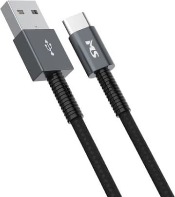 Kabllo karikuese USB-A/C MS, 2m, e zezë