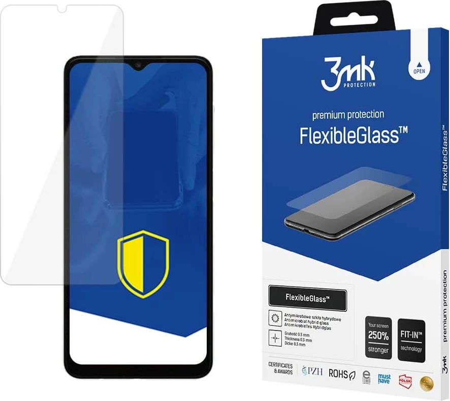 Mbrojtës ekrani FlexibleGlass 3mk Protection për Samsung Galaxy A04s, Transparent
