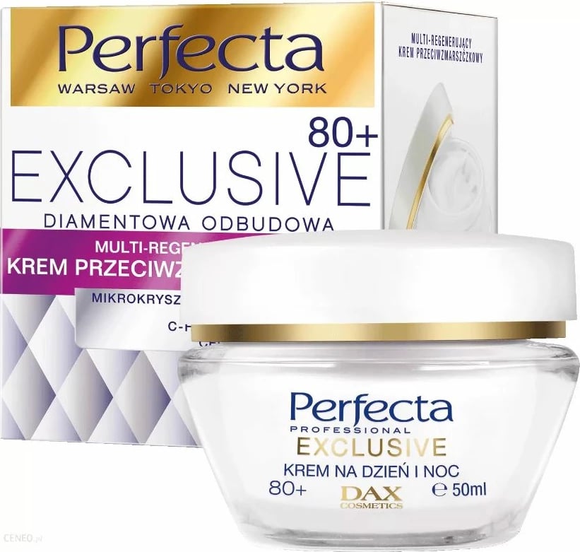 Krem për fytyrë ditë dhe natë për femra Perfecta Exclusive Day and Night Face Cream 80+, 50ml