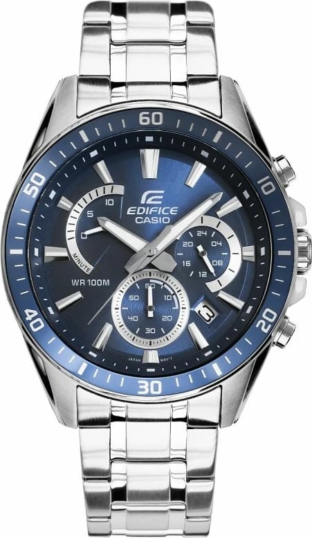 Orë dore për meshkuj Casio Edifice, argjendtë