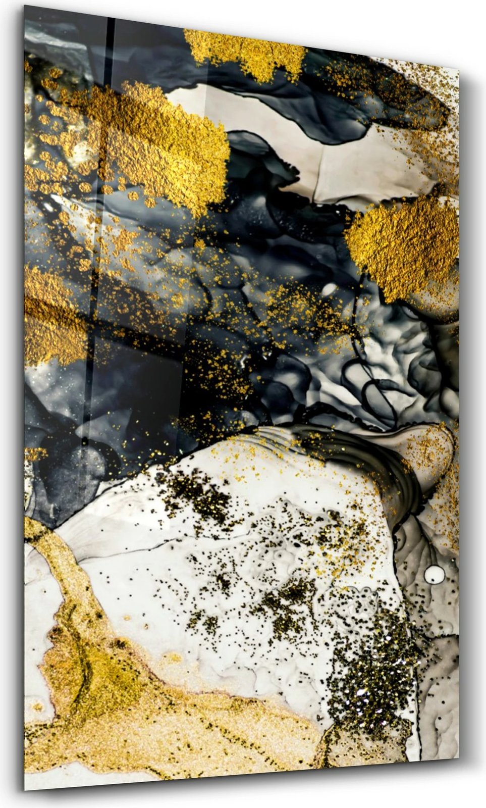 Pikturë dekorative prej xhami të temperuar, shumëngjyrëshe, OGLS-9035, 46x72cm