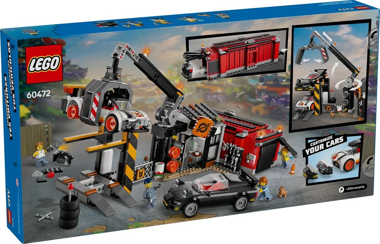 Set LEGO City 60472 Scrapyard me Vetura