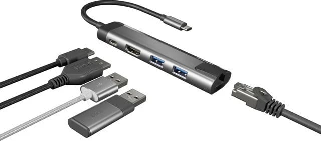 HUB USB Natec Multiport, USB-C, HDMI, hiri
