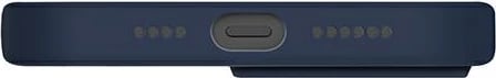 Mbështjellës UNIQ Lino për iPhone 13 Pro Max, silikon, blu