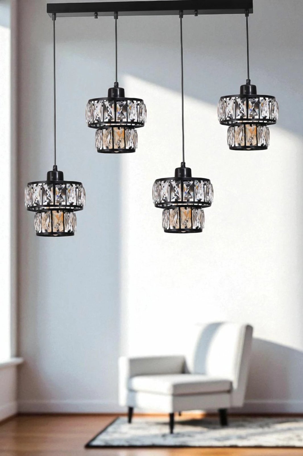 Llambadar Opviq, 9038-6, ngjyrë e zezë