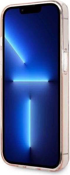 Mbështjellës Karl Lagerfeld Mono Vertical Stripe për iPhone 14 Pro 6.1", rozë