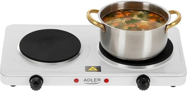 Sobë elektrike Adler AD 6520, 2 zona, 2500 W, e zezë