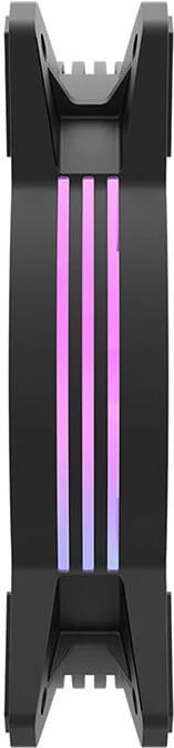 Set ventilatorë kompjuteri Darkflash C6, 3x120mm, RGB, zi