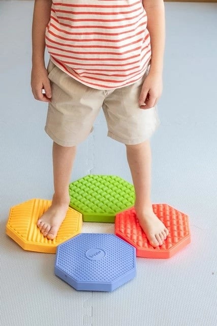 Disqe sensorike Tullo, set 4 copë, ngjyra të ndryshme