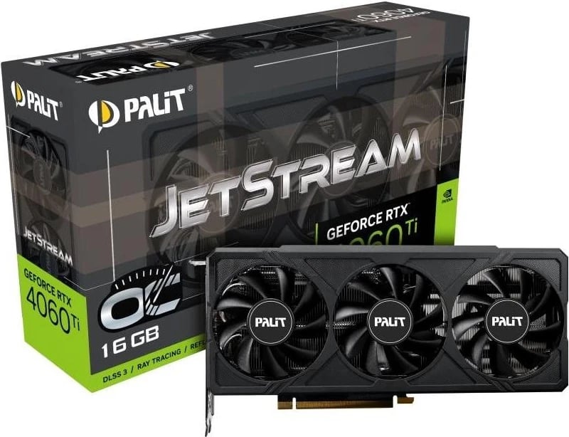 Kartë Grafike Palit GeForce RTX 4060 Ti JetStream 16GB OC DLSS 3