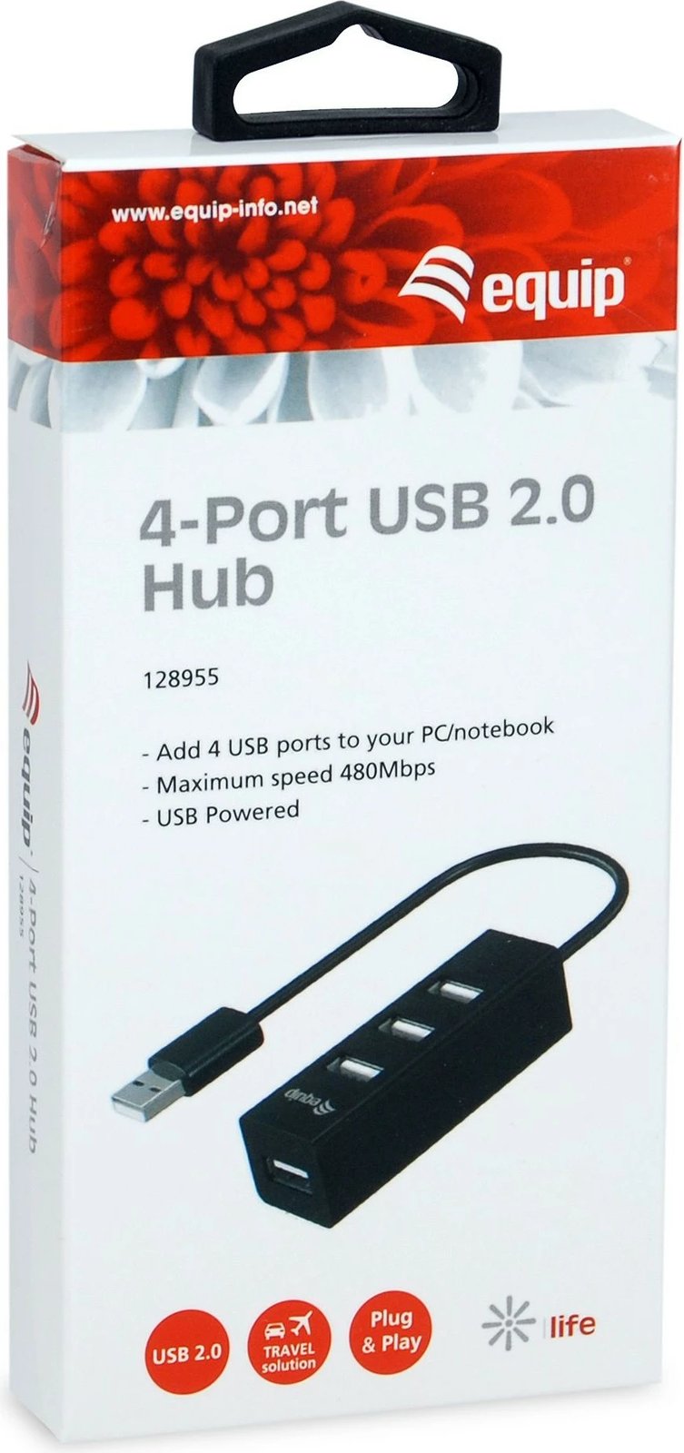 USB hub 4 porta Equip USB 2.0, i zi