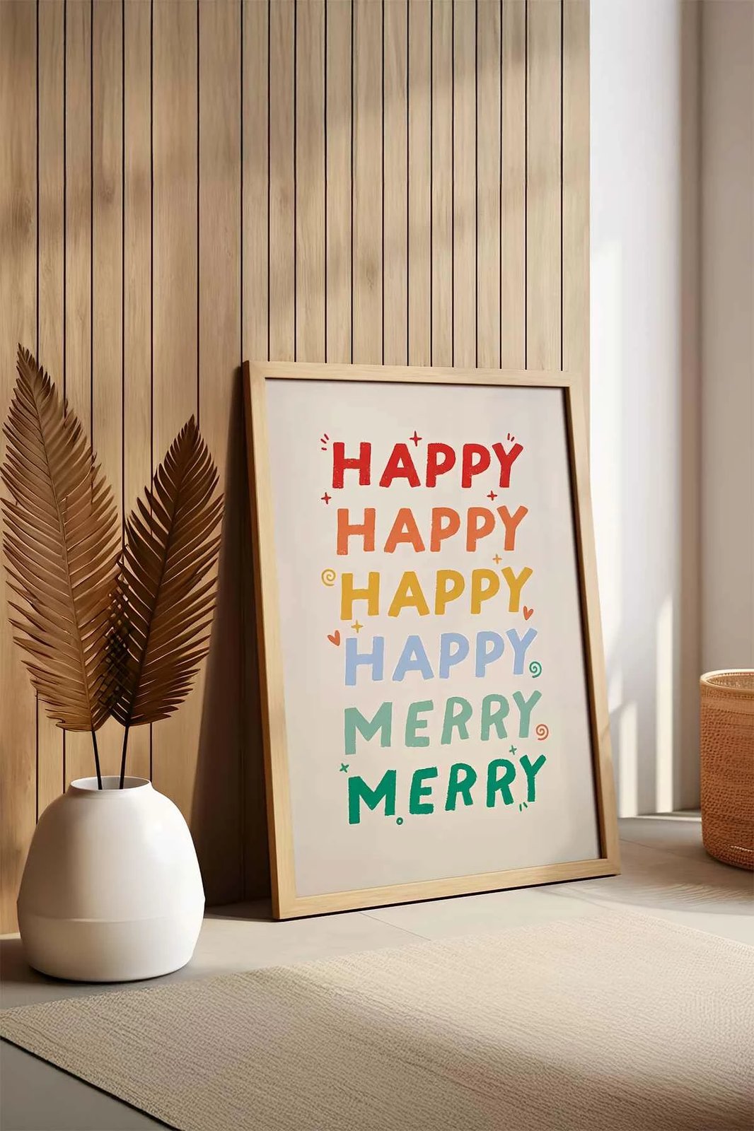 Pikturë dekorative me kornizë MDF, Wallity, shumëngjyrëshe, Tekartcrvmdf - 11, 33x48cm