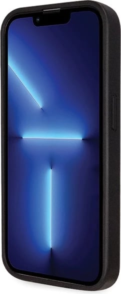 Mbështjellës Guess GUHCP14LP4TDSCPK për iPhone 14 Pro, Crossbody 4G Metal Logo, i zi me rrip