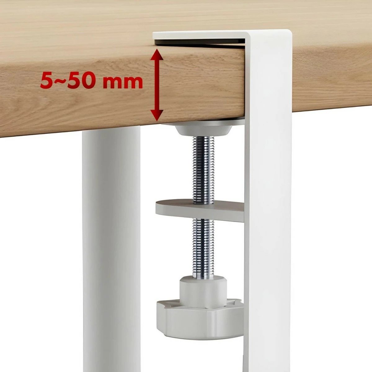 Organizues kabllosh nën tavolinë, Maclean MC-103 W, gjatësi e rregullueshme 433–728 mm, kapacitet 5 kg, montim me kapëse, i bardhë, set me 5 rripa ngjitës Organizues kabllosh nën tavolinë, Maclean MC-103 W, gjatësi e rregullueshme 433–728 mm, kapacitet 5 kg, montim me kapëse, i bardhë, set me 5 rripa ngjitës