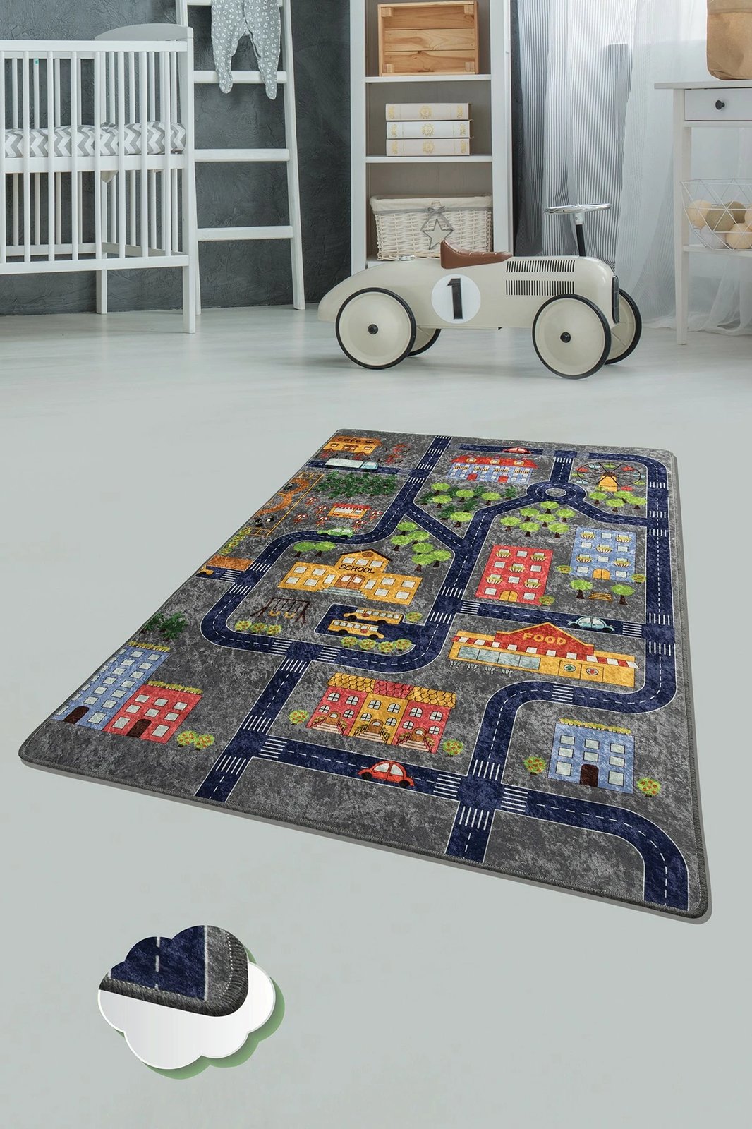 Qilim (200 x 290) Conceptum Hypnose, Small Town, gri