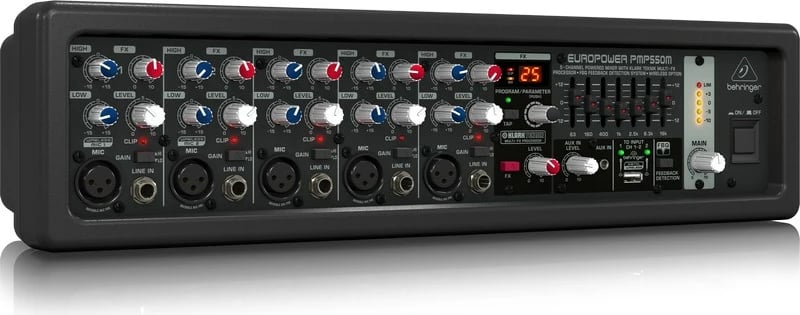 Mikser Behringer PMP550M, 5 kanale, 20 - 20000 Hz, Zi Mikser Behringer PMP550M, 5 kanale, 20 - 20000 Hz, Zi