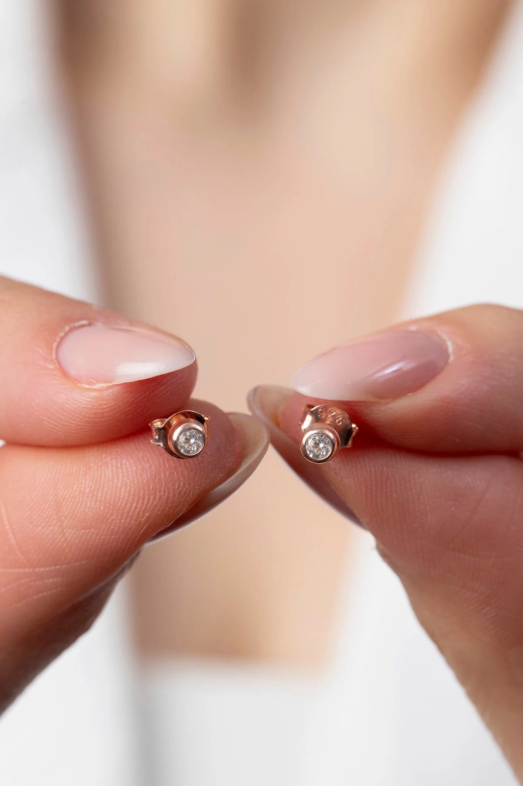 Vathë argjendi, ngjyrë rozë, Elika Silver, ELKMD50598R