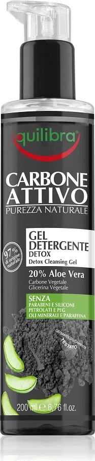Xhel pastrues fytyre Equilibra Carbo Detox Cleansing Gel për femra, 200ml