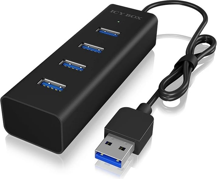 Hub USB 3.0 IcyBox IB-HUB1409-U3, 4 porta, i zi