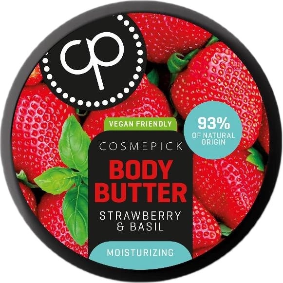 Buter për trup Cosmepick me luleshtrydhe dhe borzilok për femra, 250ml