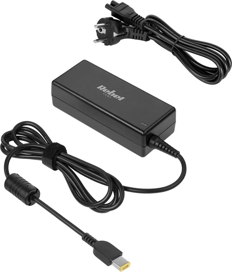 Adapter energjie për laptop Rebel KOM0995-1, 65W, 20V, 3.25A, për Lenovo, zi
