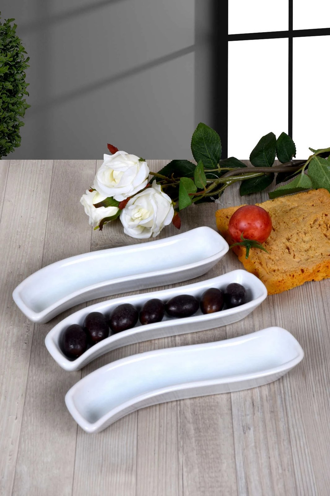 Set pjatash qeramike (3 copë), Hermia Concept, ST612003F004A0000000AF1100