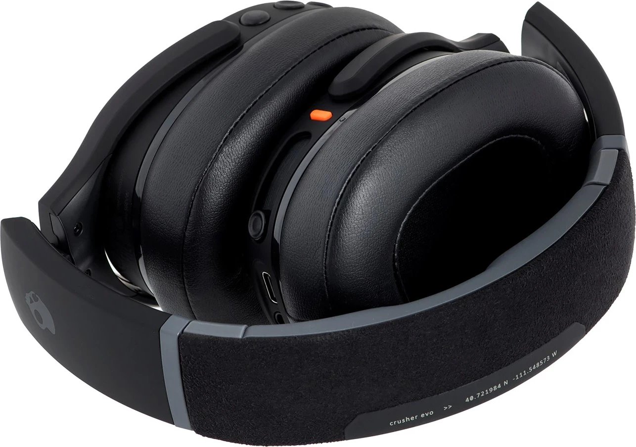 Kufje Skullcandy Crusher Evo, me dhe pa tela, për biseda/muzikë, USB Type-C, Bluetooth, ngjyrë e zezë Kufje Skullcandy Crusher Evo, me dhe pa tela, për biseda/muzikë, USB Type-C, Bluetooth, ngjyrë e zezë