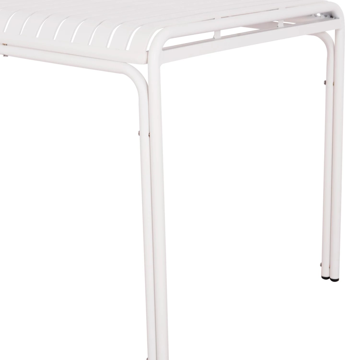 Tavolinë alumini për jashtë, ngjyrë e bardhë, RACHEL FH6339.02, 150x80x75cm