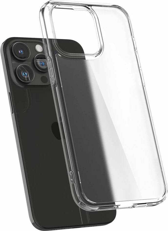 Mbështjellës Spigen Ultra Hybrid për iPhone 15 Pro, frost clear, gjysmë-transparent