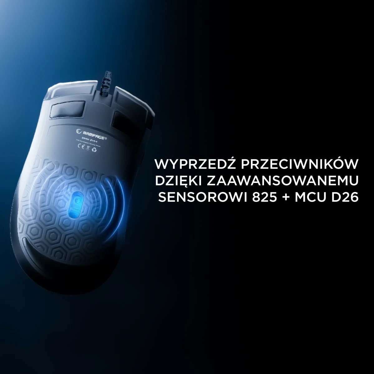 Maus Rampage SMX-R44V2, 12800 DPI, RGB, 7 taste, i zi