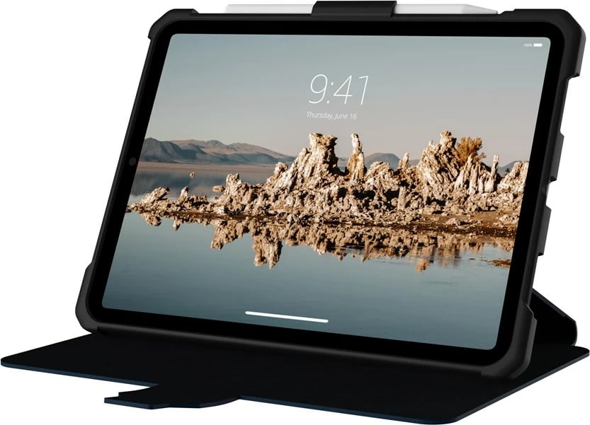 Mbështjellës Urban Armor Gear Metropolis SE për iPad 10.9", poliuretani, zi/kaltër