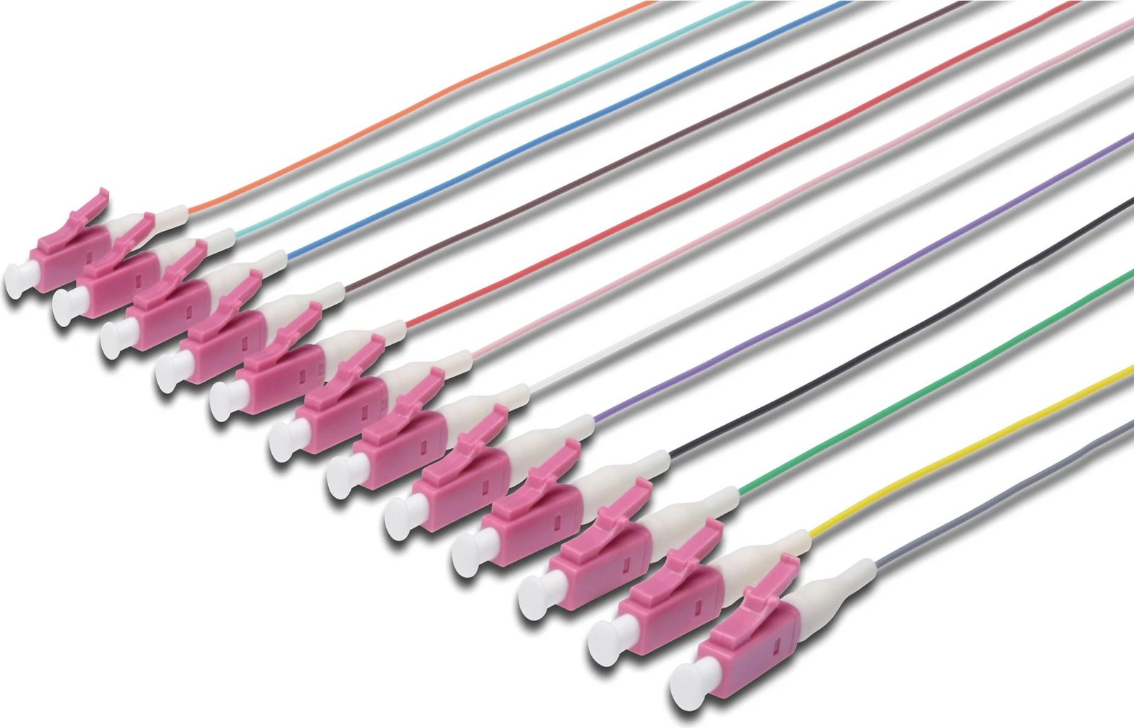 Pigtail optik Digitus LC OM4 50/125 µm, 2m, shumëngjyrësh