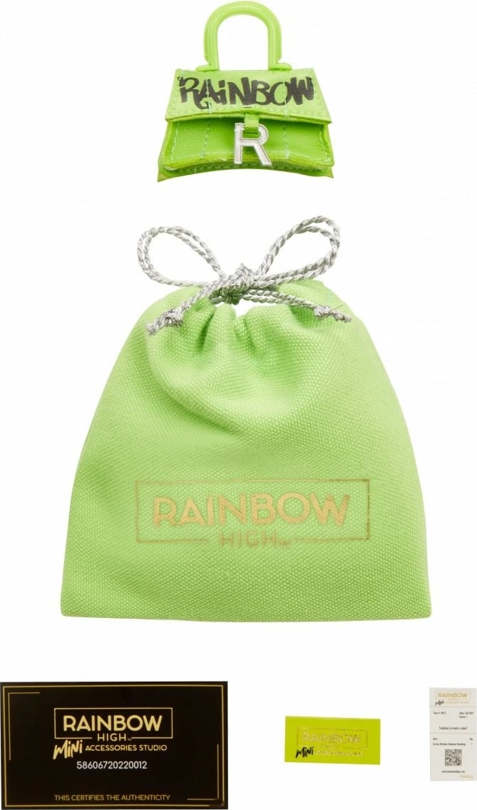 Set çanta aksesorësh Rainbow High Accessories Studio Series 1, për kukulla, Mix Set çanta aksesorësh Rainbow High Accessories Studio Series 1, për kukulla, Mix