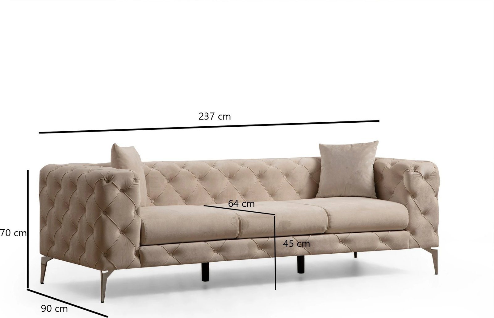 Divan treshe Atelier del Sofa, Como, ecru