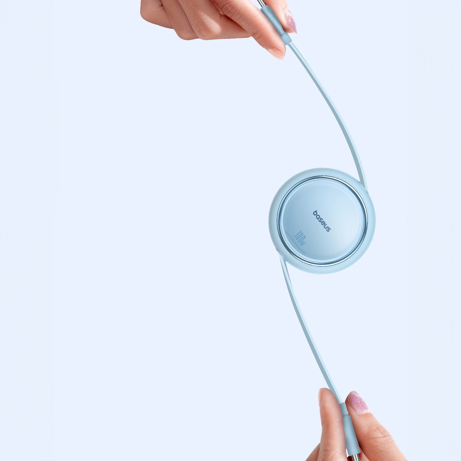 Kabllo Baseus Free2Draw Mini USB-C në USB-C, 100W, 1m, kaltër