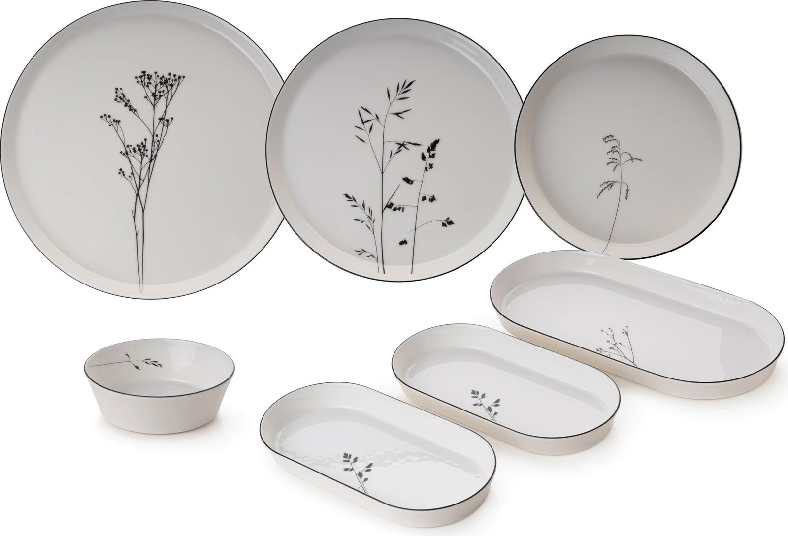 Set enësh për drekë, porcelan, 27 copë, Hermia Concept, BNVFR27YT401267712