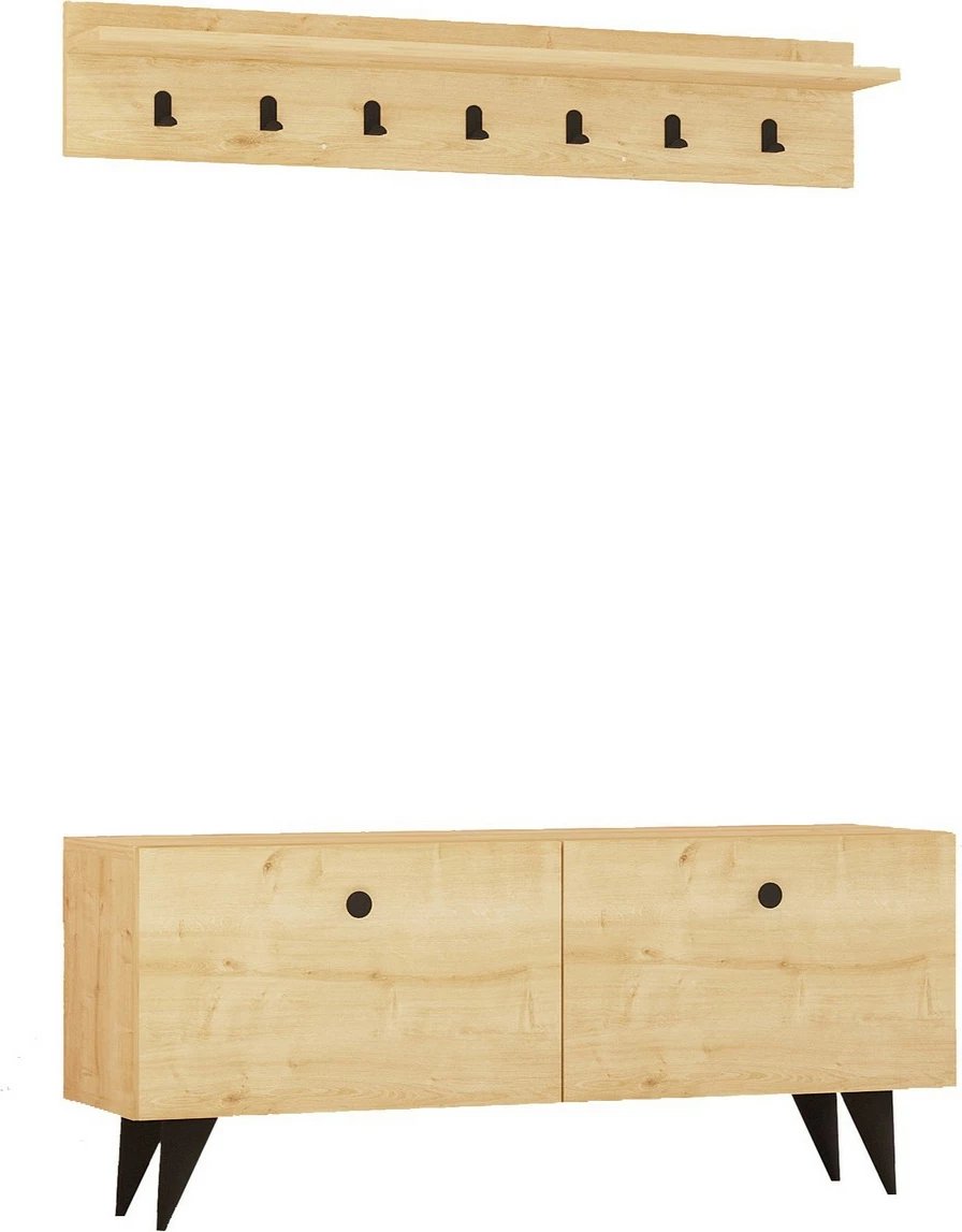 Stendë korridori Rupa, ngjyrë lisi, Hanah Home