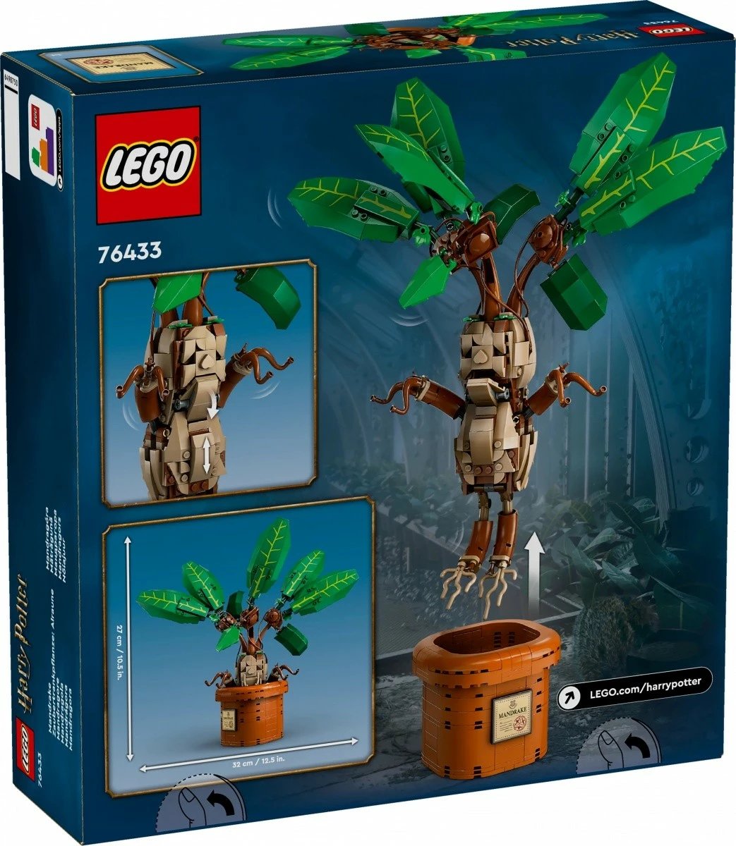 Set LEGO Harry Potter Mandrake 76433, 579 pjesë, plastikë