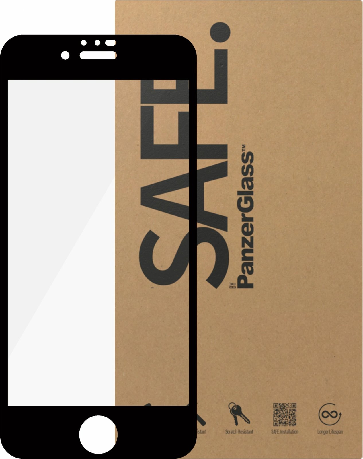Mbështjellës ekrani PanzerGlass për Apple iPhone 6/6s/7/8/SE 2020/2022, transparent