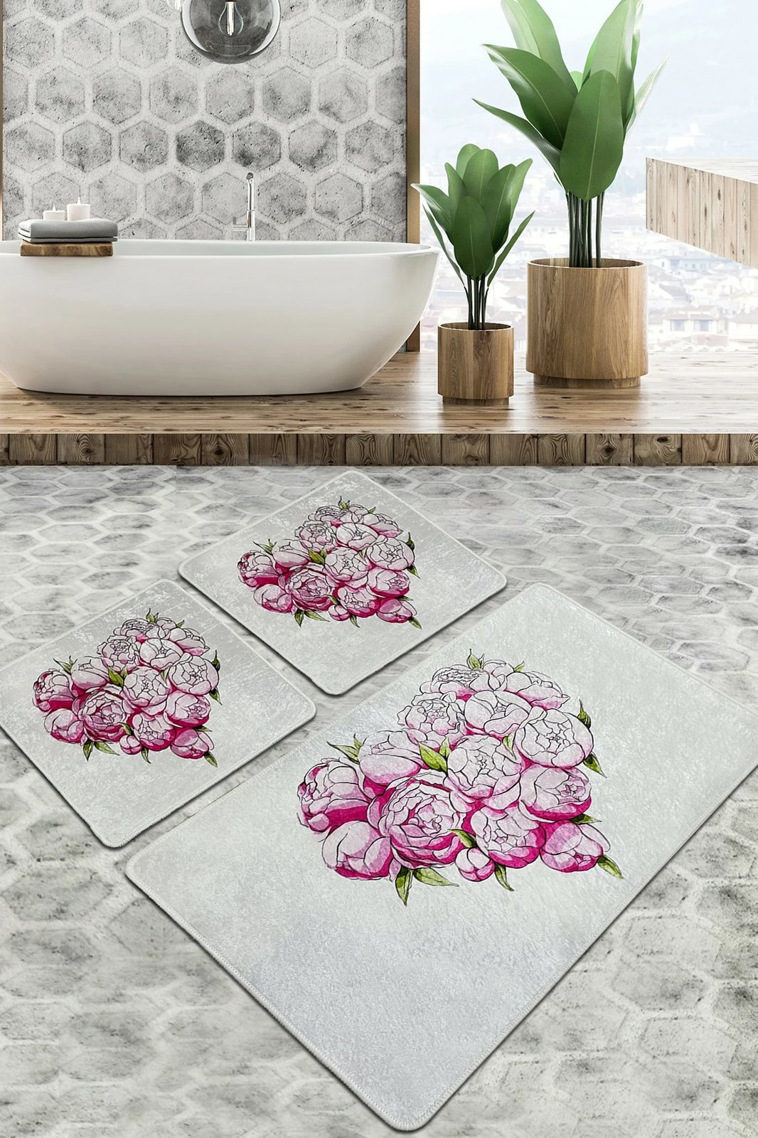 Set tapetash për banjo (3 copë), Mijölnir, Peonia Djt