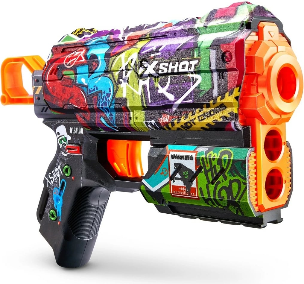 Blaster lodër ZURU X-Shot Skins Flux, 8 shigjeta, shumëngjyrësh Blaster lodër ZURU X-Shot Skins Flux, 8 shigjeta, shumëngjyrësh