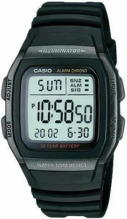 Orë dore për meshkuj Casio, e zezë