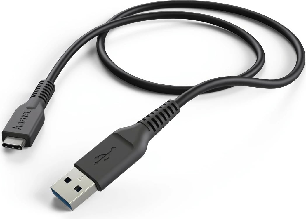 Kabllo karikuese Hama, Type-C - USB 3.1 , 1 m, e zezë, 00201594