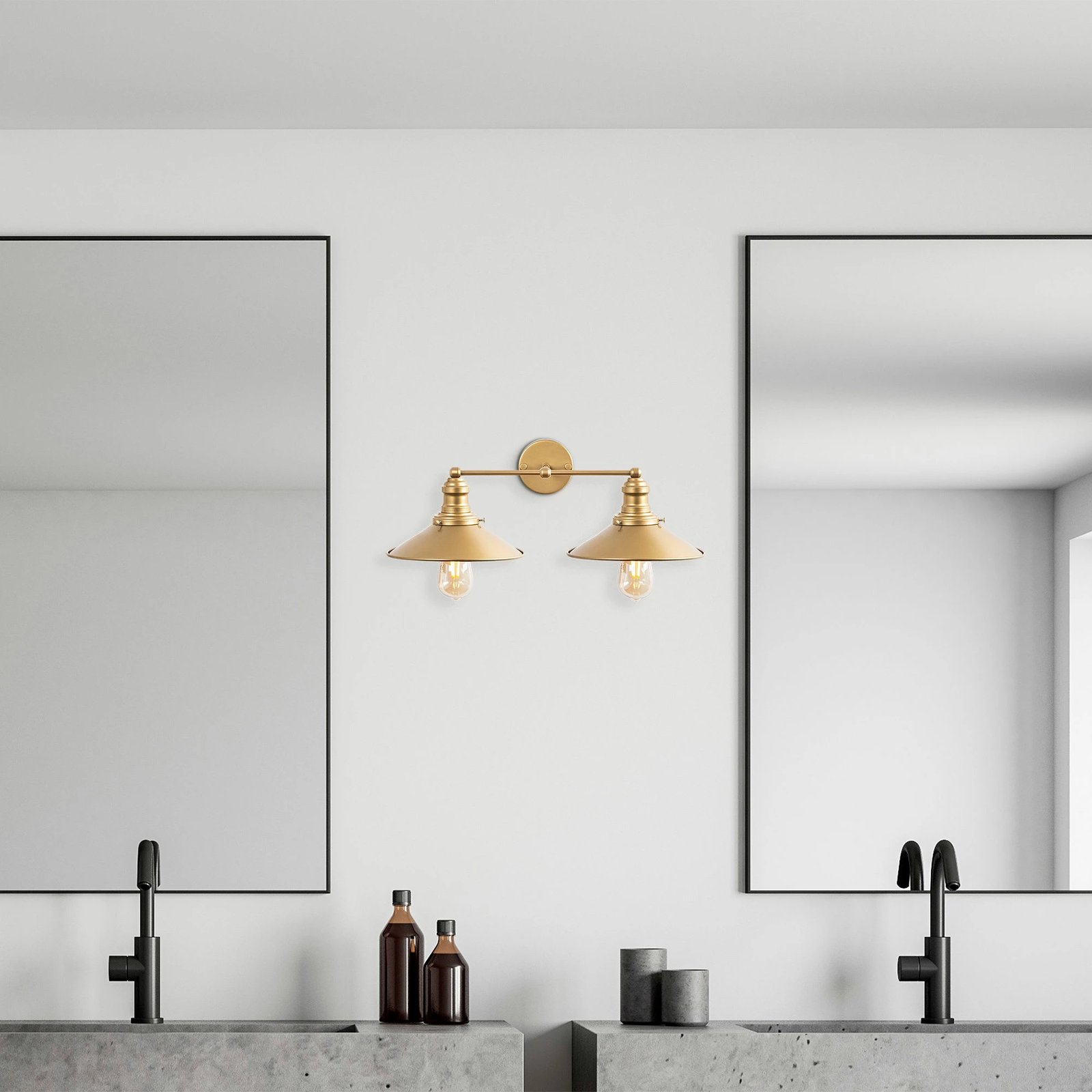 Llambë muri Opviq, konike, ngjyrë ari, 12191