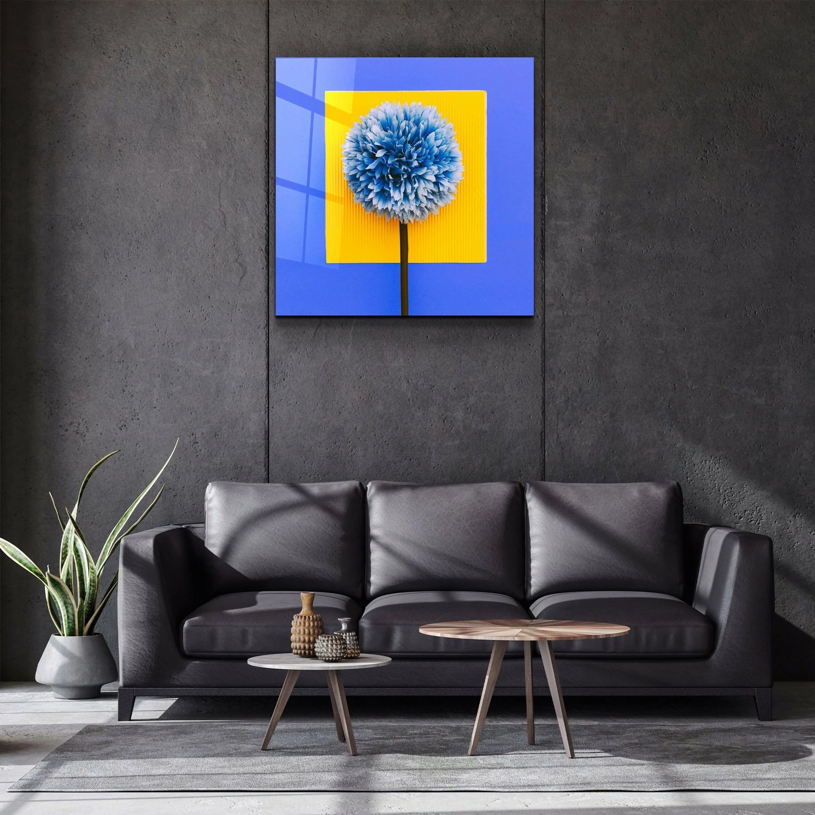 Pikturë dekorative prej xhami të temperuar, Wallity, Kgls_3042, 40x40